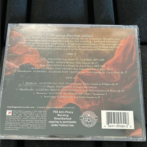 The Essential Hilary Hahn 2CD The Young American Violinist Sony sealed. - Picture 2 of 2